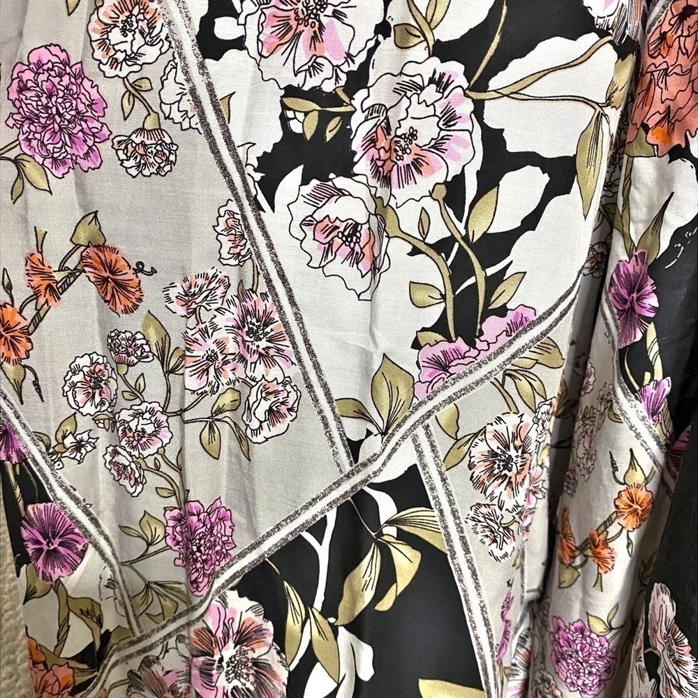 JAASE Wide Leg Floral Jumpsuit with Tassel Tie Waist - Picture 5 of 16